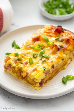 Breakfast - Night before egg casserole with hash browns recipes