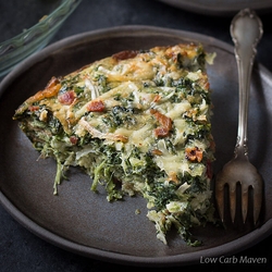 Dinner - Crustless Spinach Bacon Quiche recipes