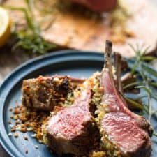 Main dish - Rack of lamb recipe dijon mustard rosemary