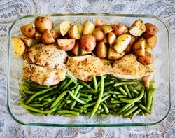 Dinner - Chicken sheet pan dinner with italian dressing recipes