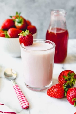 Drink - How to make strawberry juice with milk recipes