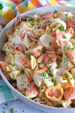 Salad - Imitation crab pasta salad with old bay recipes