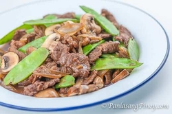 Beef with broccoli and mushroom panlasang pinoy recipes - Main course