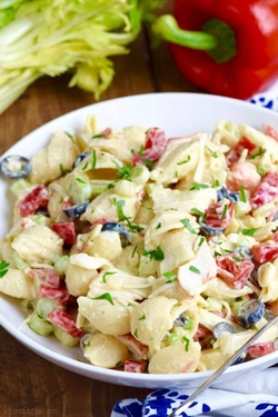 Salad - Crab pasta salad with zesty italian dressing recipes