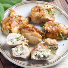 Dinner - Chicken thighs with cream cheese and spinach recipes